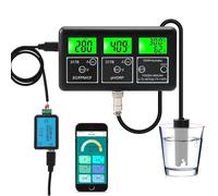 XGHDPBM Water Quality Tester Detector, 7-in-1 Smart PPM PH ORP EC CF Temp Humidity Meter, Fish Tank Aquarium SPA Pool WiFi Water Quality Analyzer, for Drinking Water, Laboratory Hydroponics