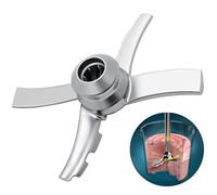 XGHJ Replacement Paddle Blade Compatible with Ninja Creami NC300 Series Ice Cream Makers, Replacement for Ninja Creamerizer NC299AMZ, NC301, CN305A, CN301CO Stainless Steel, silvery white