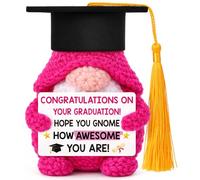XgiftCreat Graduation Gifts Her Him - Class of 2026 Funny Handmade Crochet Gnome Gift for Pre K Prek Kindergarten Preschool Grade Middle High School College Graduate for Girls Boys Women