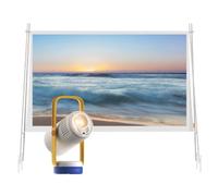 XGIMI Vibe One Battery Powered Mini 1080P Smart Portable Projector,Google TV with Licensed Netflix, Sound by JBL, Built-in Battery, Auto Focus Auto Keystone with Portable Projector Screen