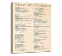 XGINERFEX Celtic St. Patrick's Prayer Print, Breastplate Prayer Wall-Art, Irish Christian Decor for Bedroom, Study, Prayer Room(Framed,12x18inch(30x45cm))