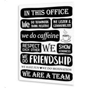 XGINERFEX Collaborative Workplace Canvas - We Are A Team Inspirational Art, Modern Office Wall Decor for Team Motivation, Staff Encouragement Business Painting (Framed,16x24inch(40x60cm))