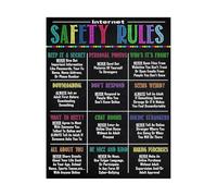 XGINERFEX Digital Rules for Poster - Cybersecurity and Computer Guidelines, STEM Classroom Decor(Framed,16x24inch(40x60cm))