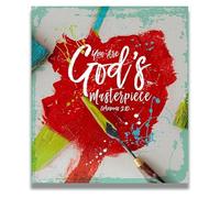 XGINERFEX Encouraging Bible Verse Art, You Are God's Masterpiece Religious Decor Ephesians 2:10(Framed,16x24inch(40x60cm))