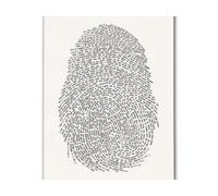 XGINERFEX God's Fingerprint Canvas Wall Art - You Are Uniquely Made Bible Verse Print, Modern Christian Decor for Bedroom, Office or Prayer Room(Unframed,16x24inch(40x60cm))