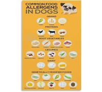 XGINERFEX Guide to Dog Friendly Homes Poster Foods That Are Unsafe for Dogs Reference for Kitchen Entryway Wall Decor Puppy Gift(Unframed,16x24inch(40x60cm))