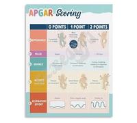 XGINERFEX Neonatal APGAR Score Assessment Educational Reference Poster for Healthcare Training Parents Nursery Room Wall-Art Print(Unframed,12x18inch(30x45cm))