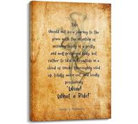 XGINERFEX Set of 3 Hunter S Thompson Quote Posters - Life Journey Motivational Quotes, Wow What a Ride Wall Art Collection for Kitchen, Living Room, Dorm Vertical Decor (Framed,12x18inch(30x45cm))