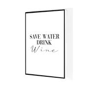 XGINERFEX Wine Time Quote Wall-Art, Relaxing & Funny Print for Wine Drinker, Gift for Sommelier, Home Bar Living Room Man Cave Decor(Unframed,12X18inch(30X45cm))
