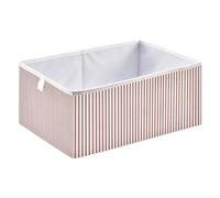 xgiua Brick Red White Stripes Storage Cubes - Heavy Duty Fabric Storage Cubes for Shelves Closet - Collapsible Bins for Organizing Clothes Blankets Toys