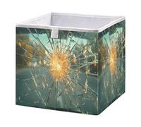 xgiua Broken Texture Storage Cubes - 11 Inch Heavy Duty Fabric Storage Cubes for Shelves Closet - Collapsible Bins for Organizing Clothes Blankets Toys