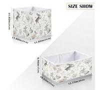 xgiua Cute Happy Rabbits Storage Cubes - Heavy Duty Fabric Storage Cubes for Shelves Closet - Collapsible Bins for Organizing Clothes Blankets Toys