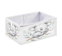 xgiua Cute Little Koala Storage Cubes - Heavy Duty Fabric Storage Cubes for Shelves Closet - Collapsible Bins for Organizing Clothes Blankets Toys