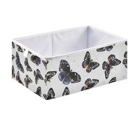 xgiua Dark Butterflies Storage Cubes - Heavy Duty Fabric Storage Cubes for Shelves Closet - Collapsible Bins for Organizing Clothes Blankets Toys