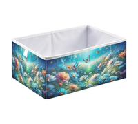 xgiua Garden Spring Butterflies Storage Cubes - Heavy Duty Fabric Storage Cubes for Shelves Closet - Collapsible Bins for Organizing Clothes Blankets Toys
