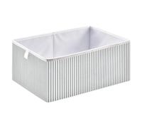 xgiua Grey White Stripes Storage Cubes - Heavy Duty Fabric Storage Cubes for Shelves Closet - Collapsible Bins for Organizing Clothes Blankets Toys