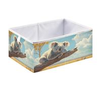 xgiua Koala on The Branch Storage Cubes - Heavy Duty Fabric Storage Cubes for Shelves Closet - Collapsible Bins for Organizing Clothes Blankets Toys