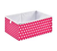 xgiua Polka Dots Red White Storage Cubes - Heavy Duty Fabric Storage Cubes for Shelves Closet - Collapsible Bins for Organizing Clothes Blankets Toys