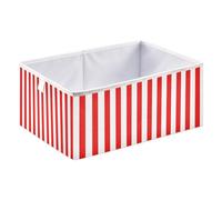 xgiua Red White Stripes Storage Cubes - Heavy Duty Fabric Storage Cubes for Shelves Closet - Collapsible Bins for Organizing Clothes Blankets Toys