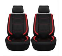 XGIXG 2 pcs Car seat covers, for HYUNDAI Excel 1985-2000 With headrest protective cover wear resistant easy to remove and machine washable,B Red