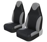 XGIXG 2 pcs Car seat covers, for MG GS 2014-2025 Elasticated Hems Side Airbag Compatible Front Seat and Headrest Covers Machine Washable,B Black