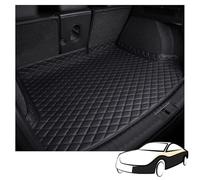 XGIXG Car Leather Trunk Mats, for VW Golf 8 2020-2024 Cargo Carpet Boot Liner Mat Scratch-Resistant Mat Interior Accessories,A Black