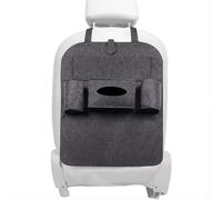 XGIXG Car Seat Organiser, For Citroen C-Zero 2009-2025 reinforced back panel Felt is stain-resistant kick resistant easy install Large capacity,E Black Grey