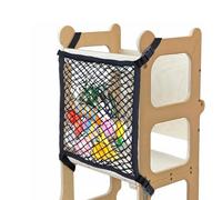 XGKHOM Toddlers Tower Safety Net, Safety Guard for Toddlers Tower, Kitchen Step Tool Toddlers (Black)