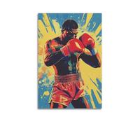 XGKJDS Exquisite Modern Family Canvas Wall Art Picture Print Photo Album-Pop Art Boxing Poster - Dynamic Boxer in Action 12x18inch(30x45cm)