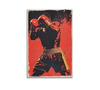 XGKJDS Exquisite Modern Family Canvas Wall Art Picture Print Photo Album-Pop Art Sport Poster Boxing Athlete in Action 12x18inch(30x45cm)