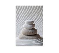 XGKJDS Exquisite Modern Family Canvas Wall Art Picture Print Photo Album-Wabi - Sabi Stacked Stones Poster for Relaxing Zen Vibe 12x18inch(30x45cm)