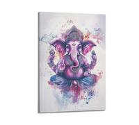 XGKJDS Exquisite Modern Family Canvas Wall Art Picture Print Photo Album-Watercolor Hindu Deity Poster, Colorful And Spiritual Figure Depiction 20x30inch(50x75cm)