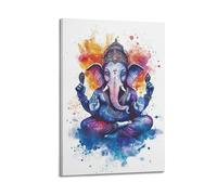 XGKJDS Exquisite Modern Family Canvas Wall Art Picture Print Photo Album-Watercolor Hindu Deity Poster Vibrant Art for Spiritual Enthusiasts 12x18inch(30x45cm)