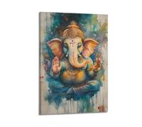XGKJDS Exquisite Modern Family Canvas Wall Art Picture Print Photo Album-Watercolor Hindu Deity Poster, Colorful And Divine Figure for Decor 24x36inch(60x90cm)