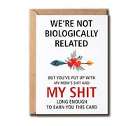 XGLDesigns Daddy Birthday Card - We're Not Biologically Related - Father's Day Greeting Card - Bonus Dad Birthday - Gift From Children.Png