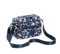XGMTHBDD handbags for women Multi-printed Oxford Cloth Shoulder Bag Multi-compartment Mobile Phone All-match Women's Crossbody Bag-trumpet Flower