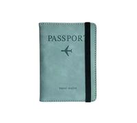 XGMTHBDD Wallet Blocking Ultra-Thin Passport Holder Travel Men's and Women's Multifunctional Id Bank Card Case-Blue