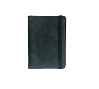 XGMTHBDD Wallet Blocking Ultra-Thin Passport Holder Travel Men's and Women's Multifunctional Id Bank Card Case-Black