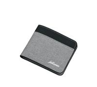 XGMTHBDD Wallet Canvas Men Black Blue Gray Card Holder Mens Money Bag Id Photo Bank Short Purse Credit Case Bag-2