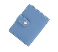 XGMTHBDD Wallet Id Credit Card Holder Fashion Women's Cards Slim Pu Leather Pocket Case Purse Bag for Women Men Female-Blue