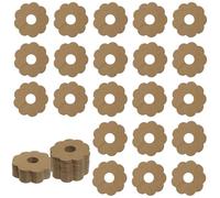 XGNG 150PCS Paper Floral Wine Glasses Display Card Tall Drink Name Labels Cowhide Colour Disposable Blank Paper Wine Label Charm DIY Identification Mark Packaging Necklace Card
