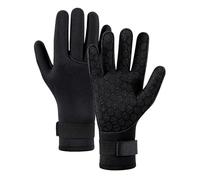 XGOPTS 3mm Neoprene Diving Gloves, Women Men Wetsuit Gloves Thermal Anti-Slip Adjustable Wrist Strap Scuba Gloves for Scuba Diving Snorkeling Surfing Paddling Kayaking Swimming (Black, Pink)