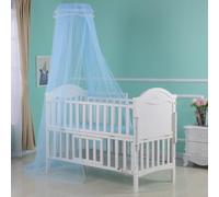 XGOPTS Baby Bed Mosquito Net, Pink/Blue Dome Hanging Bed Canopy Palace-Style Crib Mesh Cover Insect Protection Canopy Netting for Baby Infant Toddler Room Nursery Decorative