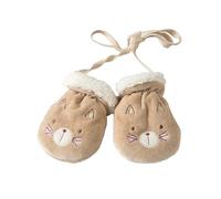 XGOPTS Baby Gloves Mittens Winter Thick Warm Lining Mittens Winter Cotton Blend Anti Scratch Gloves For Kids Boys Girls Toddlers Newborn Cat Feature(9-18 Months)