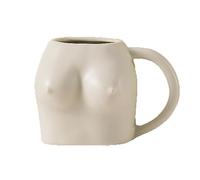 XGOPTS Boob Espresso Ceramic Coffee Mug Creative Human Body 3D Breasts Cup with Handle Artistic Large Boob Drinking Glass Art Breasts Water Cup Home Decor Gift for Halloween Xmas Birthday 300ML/360ML