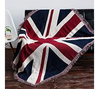 XGOPTS British Flag Sofa Throw Blanket Union Jack Flag Sofa Cover Throw for Bed Couch Chair Living Camping Room Office (130x180cm)