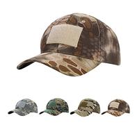 XGOPTS Camouflage Hat Baseball Cap Multicolor Tactical Hat Unisex Sun Protection Army Hat Sports Sun Hat for Outdoor Hiking Paintball Climb Shooting Fishing Army Training (Brown - Python)