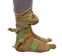 XGOPTS Cute Novelty Socks Funny Crazy Slipper Socks Winter Warm Creative Shark Crocodile Chameleon Cotton Socks Christmas Birthday Gift for Men Women Teenage Kids