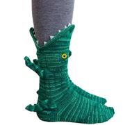 XGOPTS Cute Novelty Socks Funny Crazy Slipper Socks Winter Warm Creative Shark Crocodile Chameleon Cotton Socks Christmas Birthday Gift for Men Women Teenage Kids