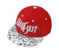 XGOPTS Kids Baseball Cap Embroidery Snapback Cap Fashion Hip Hop Hat Summer UV Protection Visor Hat Breathable Beach Sun Hat for Outdoor Sports Football Travel Beach Boys Girls 3-8 Years Old Red